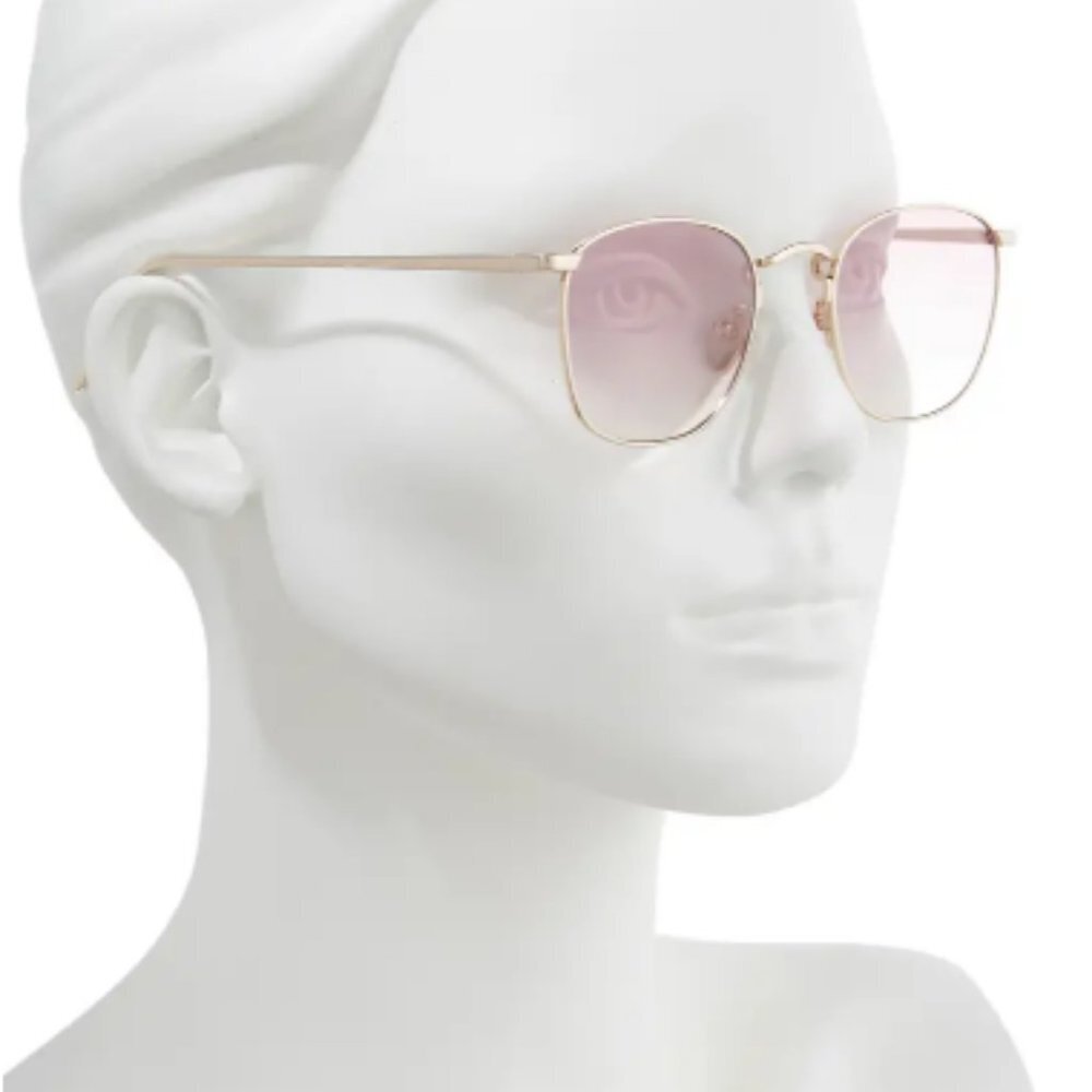 LINDA FARROW 48mm Square Sunglasses